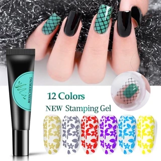 น้ํามันทาเล็บเจล UV ขนาด 8 มล. 12 สี สําหรับตกแต่งเล็บ