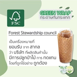 กระดาษคราฟท์กันกระแทก / รังผึ้ง / green wrap / พร้อมส่ง🔥 (ม้วนปลีก)