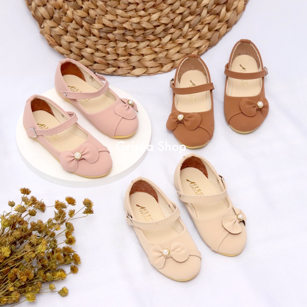 Grisea Humberg Pearl Leaf Petal Girls Shoes / Kids Flat Shoes / Kids Ballet Fashion