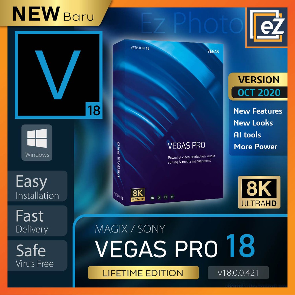 [Latest Update] Sony Vegas Pro 18 Full Version [ Windows OS ] Shopee Thailand