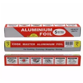 Alumium Foil ฟอยล์ห่ออาหาร อลูมิเนียมฟอยล์ สำหรับห่ออาหาร ยาว 5 เมตร กว้าง 300 mm