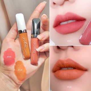 SET GLOSS MYCA M5+Q6(เซ็ตคู่ 2 ชิ้น) กลอสเนื้อแมท เนื้อสัมผัสนุ่มเนียนละเอียด เกลี่ยง่าย ติดทนนาน กันน้ำ ไม่ติดแมส