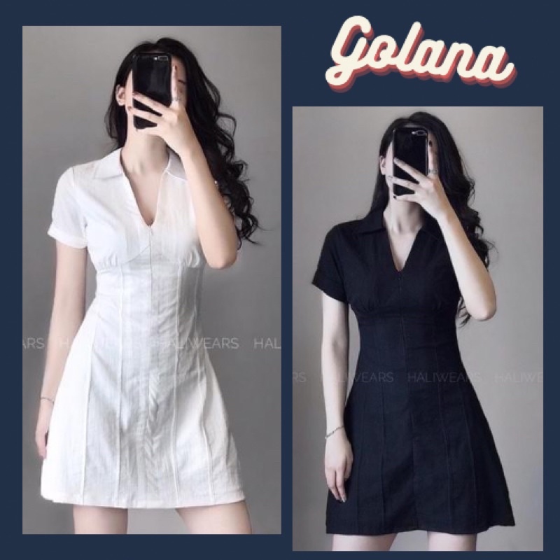 สุด ๆ ของผู้หญิง เดรสเชิ้ตซิปคอปกเยอรมันญี่ปุ่น (มีขนาดใหญ่) 188