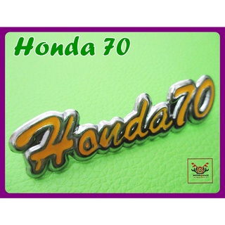 HONDA 70 WIND SHIELD EMBLEM "YELLOW" (1 PC.) // โลโก้บังลม HONDA 70 สีเหลือง สินค้าคุณภาพดี