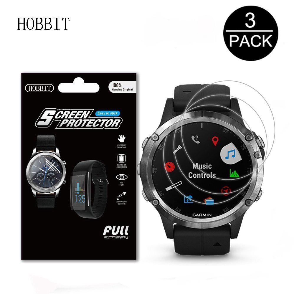 แผ่นกันรอยหน้าจอ tpu 3 ชิ้นสําหรับ garmin fenix 5 plus 5 s 5 x plus smartwatch gps