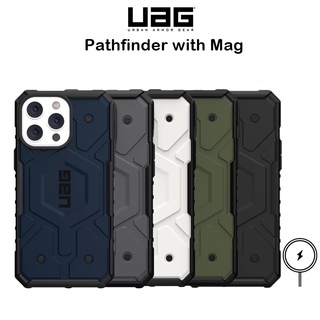 Uag Pathfinder พร้อม Mag MIL STD 810G เคสกันกระแทก เกรดพรีเมี่ยม สําหรับ iPhone13 iPhone14Series (ของแท้ 100%)