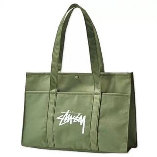 Stussy Army Green Tote Bag