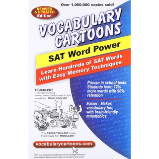 Vocabulary Cartoons : SAT Word Power (4th Revised Updated) [Paperback] หนังสือภาษาอังกฤษมือ1 (ใหม่) พร้อมส่ง