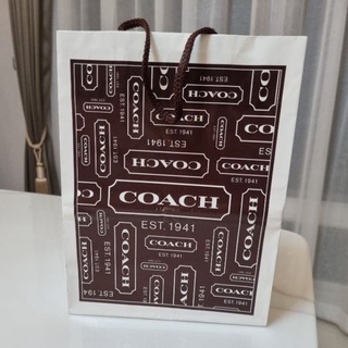 ถุงกระดาแบรนด์ coach แท้