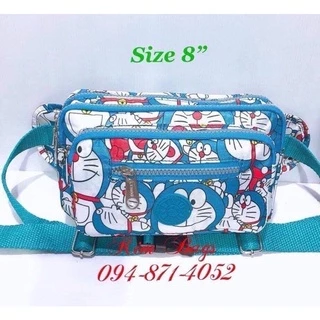 🌈🌸KITTY -สีพื้น-DORAEMON(🌟 ราคาล้างสต๊อกโกดัง 🌈 กระเป๋าคาดเอวคิตตี้ โดเรม่อน 8 นิ้ว