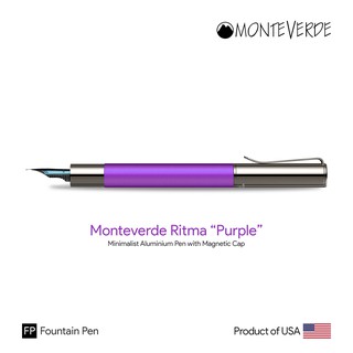 Monteverde Ritma "Purple" Fountain Pen - ปากกาหมึกซึมมอนเตเวอร์เด้ริทม่า สีม่วง