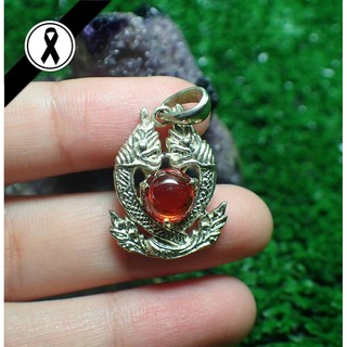 590  จี้พญาคราช ประดับเพชรพยานาค สีแดง 002