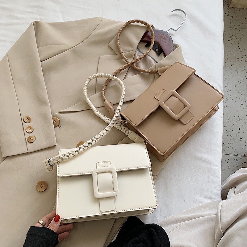 กระเป๋าแฟชั่น กระเป๋าสะพาย กรระเป๋าคาเฟ่ หนัง PU (A-002)