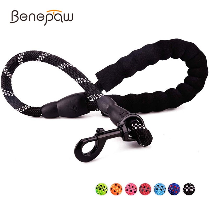 Benepaw สายจูงสุนัข แบบสั้น สะท้อนแสง สะดวกสบาย ควบคุมง่าย