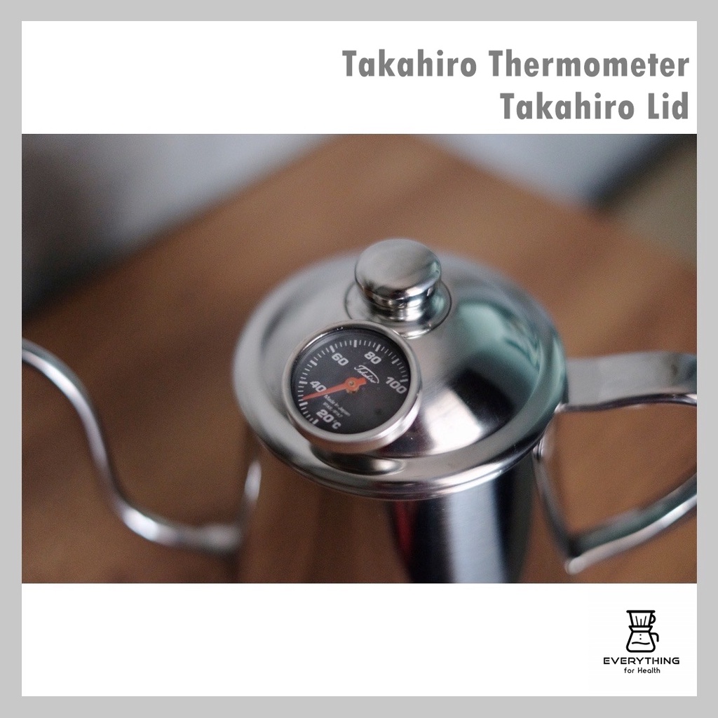 [พร้อมส่ง ของแท้] Takahiro Thermometer & Takahiro Lid ฝากาดริปกาแฟ Takahiro และเทอร์โมมิเตอร์สำหรับ กาดริปกาแฟ Takahiro