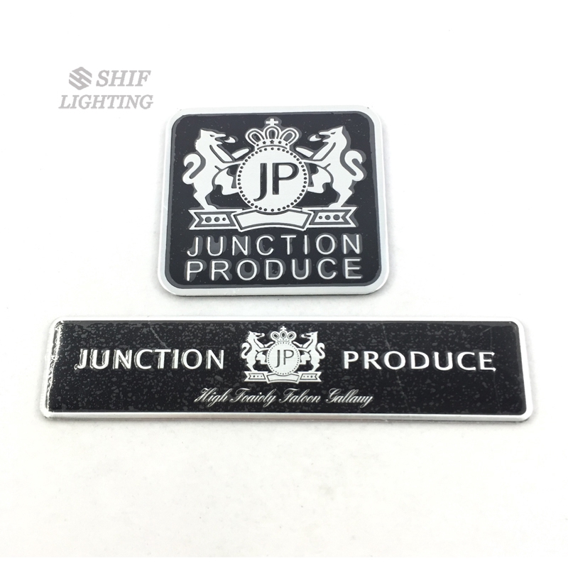 1 x อลูมิเนียม JUNCTION PRODUCE โลโก้รถ Auto ตกแต่งป้ายสัญลักษณ์สติกเกอร์รูปลอก