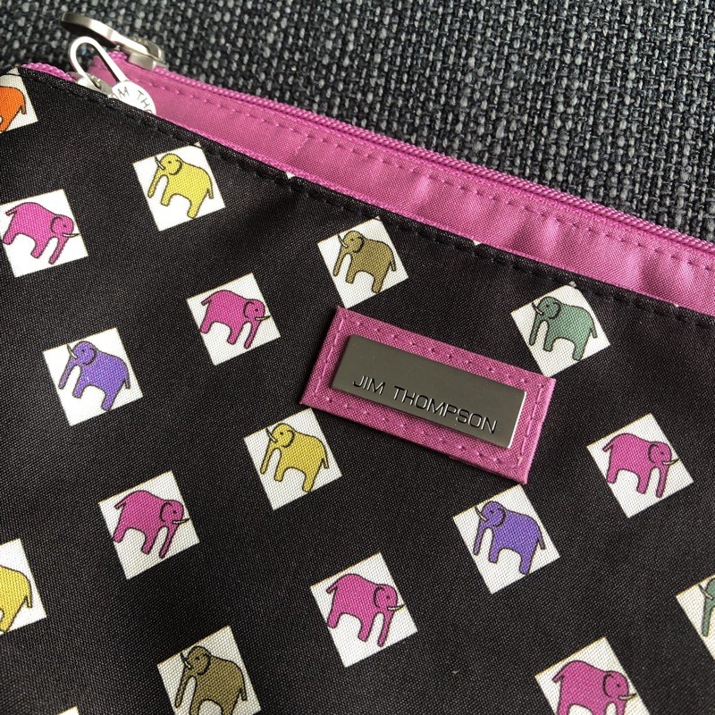 กระเป๋าเครื่องสำอาง Jim Thompson ผ้าไหมแท้ 100%