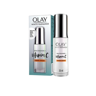 Olay Niacinamide + Vitamin C Super Serum โอเลย์ ไวท์ เรเดียนซ์ สูตรวิตามินซี เซรั่มบำรุงผิวหน้า เพื่อผิวกระจ่างใส 30 ml