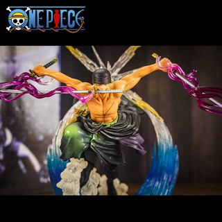 โมเดลวันพีช รุ่นพรีเมี่ยม One Piece Three Swords, Ghost Chopping Sauron, Model Car Decoration Collection Men and Women B