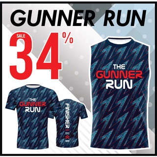 🌈โค้ดSENSEIOMGลด15%🌈เสื้อแขนสั้นพิมพ์ลาย(หน้า-หลัง) SENSEI ลายGUNNER-RUN1