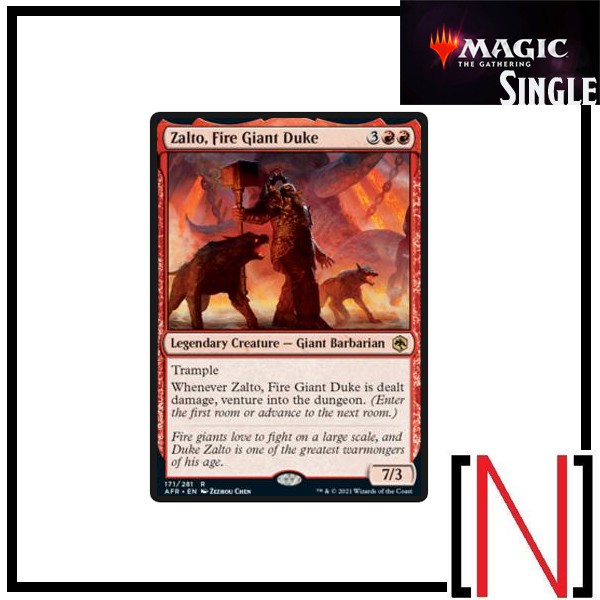 [MTG][Single][AFR] Zalto, Fire Giant Duke ระดับ Rare [ภาษาอังกฤษ]