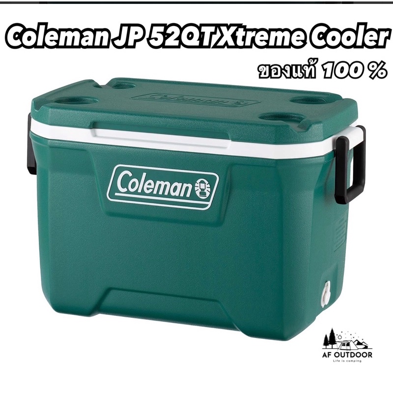 +พร้อมส่ง+กระติกน้ำ Coleman JP 52QT Xtreme Cooler/Evergreen ของแท้ 100% กระติกน้ำแข็ง เก็บความเย็นได