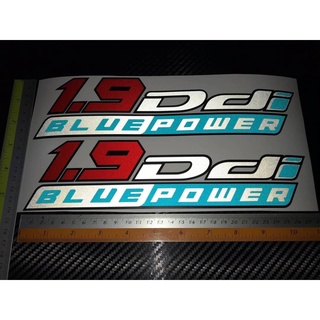 สติ๊กเกอร์ 1.9 Ddi BLUE POWER สำหรับ Dmax allnew blue power