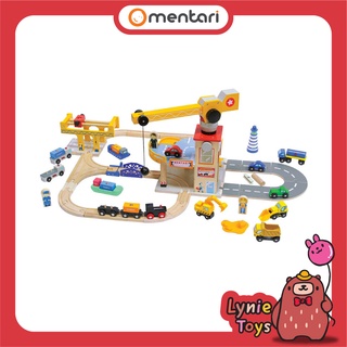 Mentari ของเล่นไม้ ชุดรถไฟใหญ่ 130 ชิ้น Wooden Train Set