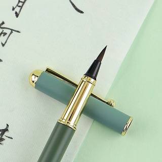 ปากกาพู่กัน พร้อมฝาปิด เติมหมึกได้ เติมน้ำได้ ปากกาดูดหมึก ปากกาพู่กันจีน พู่กันเขียนจีน