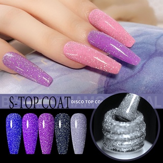 แฟลชTop Coat (เคลือบสีเล็บเจล)UV LED Gel Polish Soak Off ทาเล็บเจล สีทาเล็บเจล สีเจล ยาทาเล็บเจล(8ML)