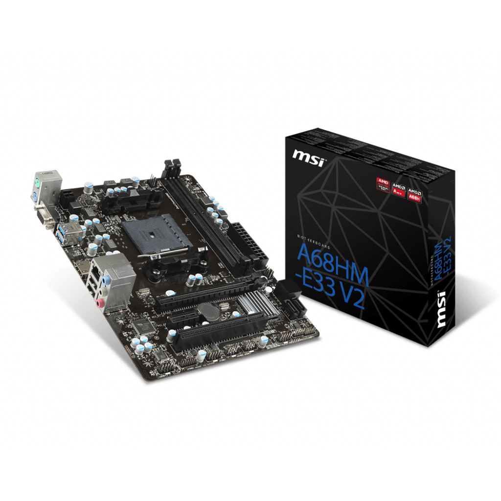 MAINBOARD (FM2+) MSI A68HM-E33 V2 ของใหม่