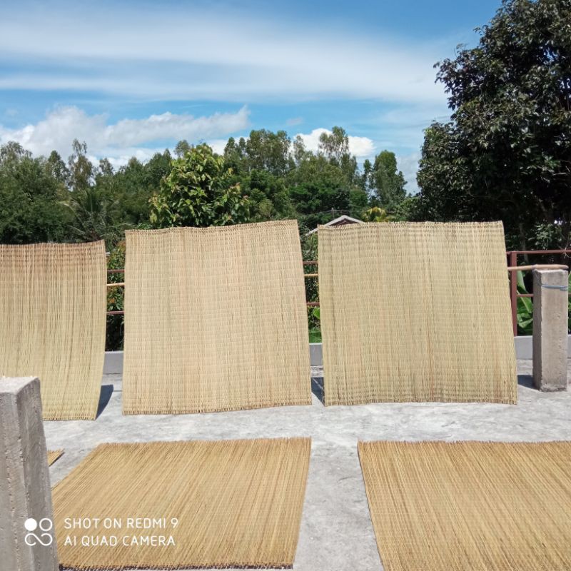 เสื่อกก จากธรรมชาติ100%ขนาด1.5*1.5เมตรหรือ5ฟุต