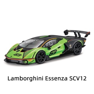 Bburago โมเดลรถยนต์ 1:24 Lamborghini Essenza SCV12 911 RSR 918 ของเล่นสําหรับเด็ก