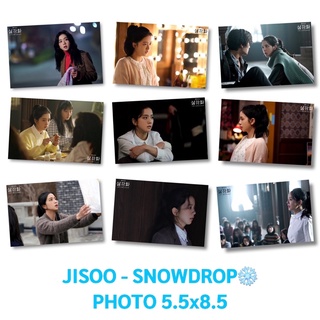 JISOO BLACKPINK - รูป PHOTO SNOWDROP SIZE 5.5x8.5 cm.