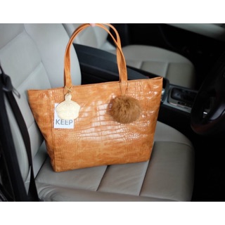 KEEP CROCO CLASSIC TOTE BAG