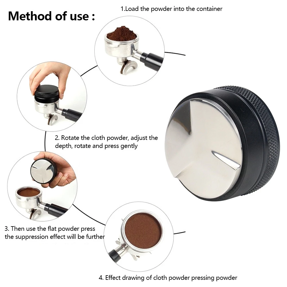 【พร้อมส่ง】Tamper Coffee tamper macaron เเทมเปอร์มาการอง ที่กดกาแฟ 51/53/58 mm ที่อัดกาแฟเครื่องชงกาแฟสด thumbnail 5