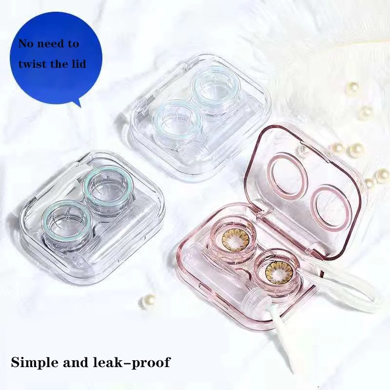 New Style Transparent Portable Travel Mini Eye Contact Lens Cases Box ...