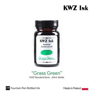 KWZ "Grass Green" Standard Ink 60ml Bottle - หมึกปากกาหมึกซึมคาวูเซต กราสกรีน ขวดขนาด 60 มล.