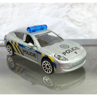 Majorette Porsche Panamera Policie - Czech - Silver Color /Wheels 5U /scale 1/64 (3 inches) no Package