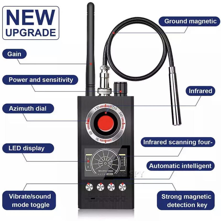 ใหม่ล่าสุด เครื่องตรวจจับป้องกัน-spyer K68 กล้อง GSM เครื่องค้นหา BUGเสียงจี ป้องกันป้องกันการรบกวนร