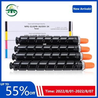 1PC NPG52 BK350g CMY270g G52 GPR-36 C-EXV34 Toner Cartridge For Canon  iR ADV C2020 2025 2030 2220 2225 2230 Toner Powde