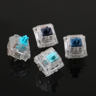 R* Zealios Zilent V2 สวิตช์สัมผัส MX 5 พิน เสียงเงียบ สีฟ้า สําหรับเพลาคีย์บอร์ด 62 กรัม 65 กรัม 67 กรัม 78 กรัม