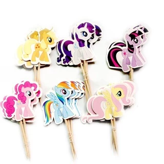ป้ายท็อปเปอร์ ลายการ์ตูน Safari Bubble Guppies สําหรับตกแต่งเค้กวันเกิดเด็ก 24 ชิ้น ต่อแพ็ก