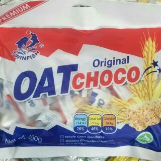 OAT CHOCO original ข้าวโอ๊ตอัดแท่งขนาด400กรัม