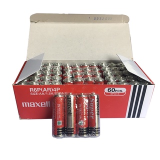 Maxell ถ่านขนาด AA/AAA 1.5V 40ก้อน(แพค4ก้อน10แพค)ของแท้