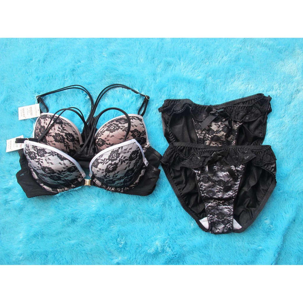 AIMER FEEL BRA SET BY SOCKKOBE JAPAN SIZE 32A (A70) 32B (B70) 32C (C70) 34B (B75) 34C (C75) PANTY / 