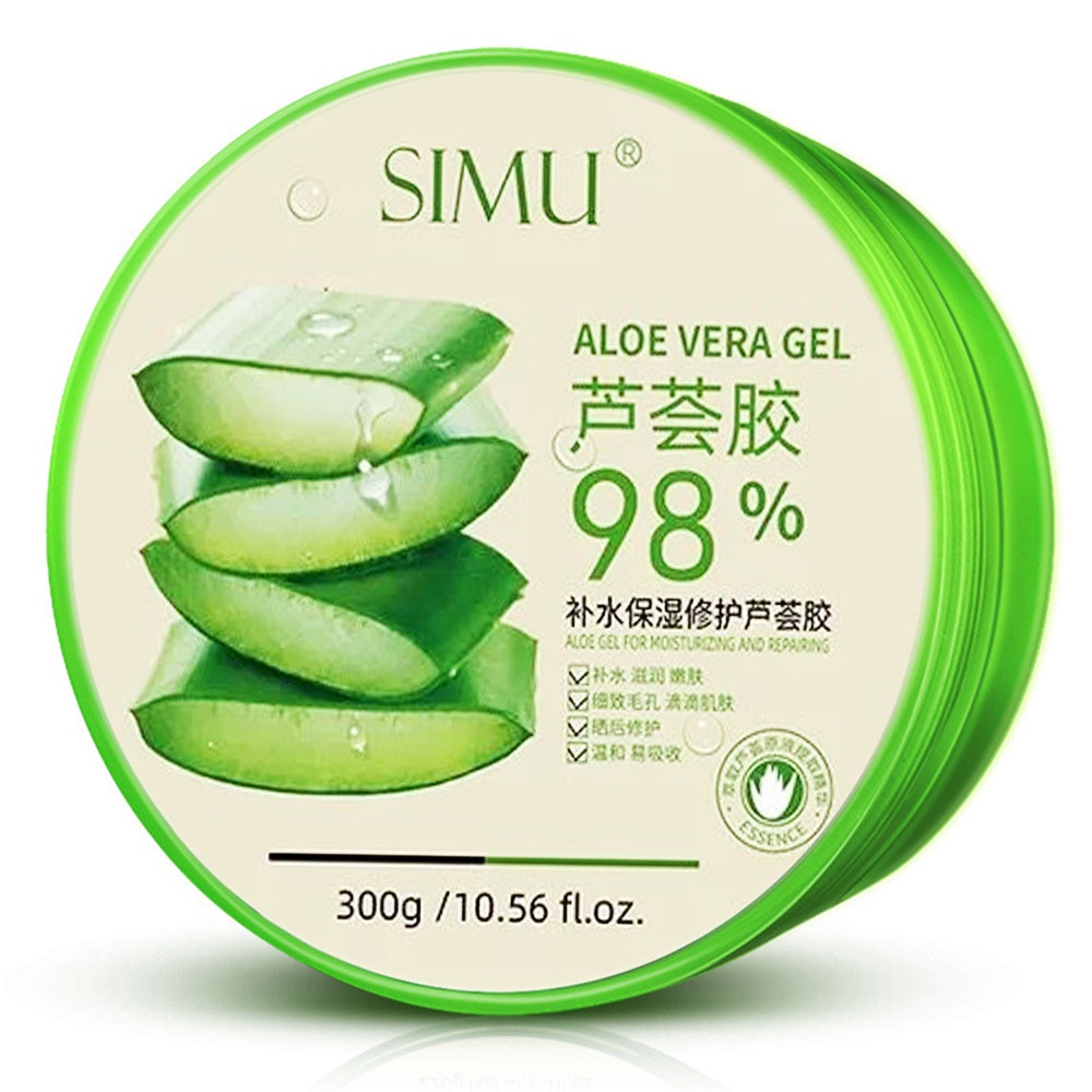 300g 98% Aloe Vera เจลว่านหางจรเข้ เจลว่านหางจรเข้ ช่วยกระชับรูขุมขน ...
