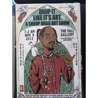 โปสเตอร์วงดนตรี ตกแต่งห้อง Snoop dogg