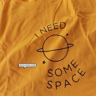 "some space" เสื้อยืดสกรีน สวมใส่สบาย