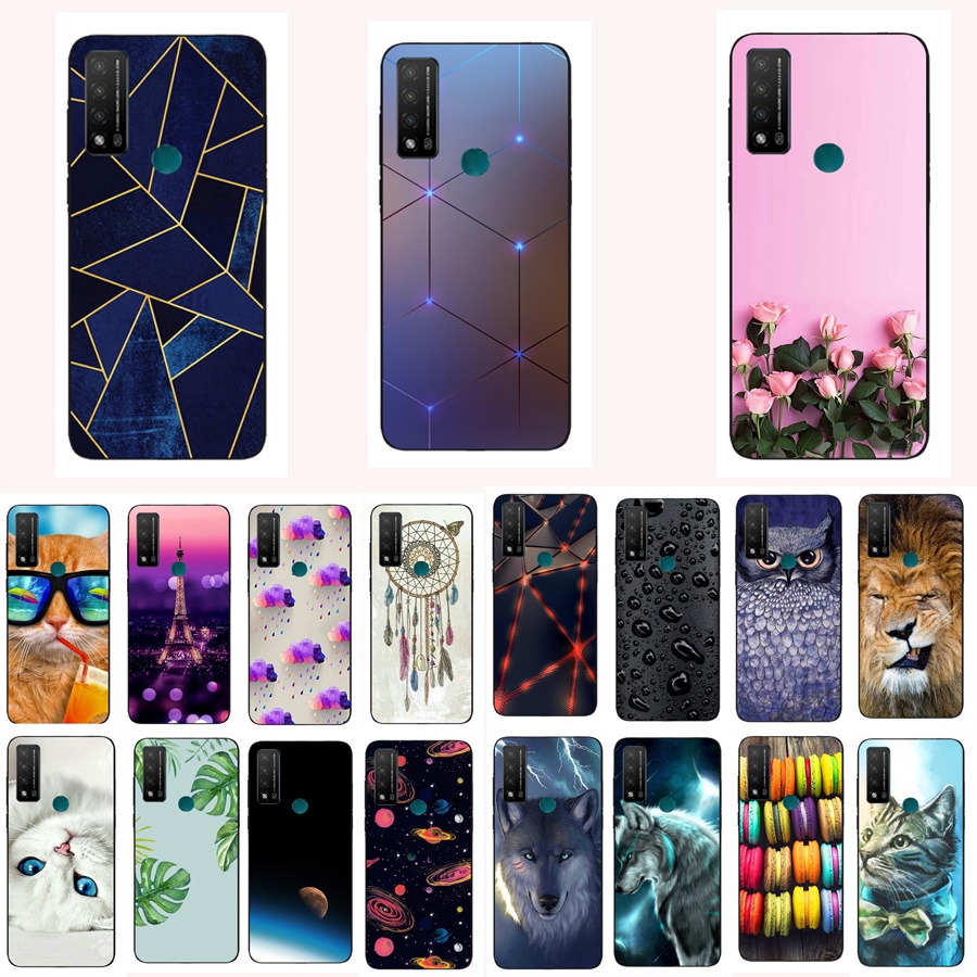 เข้ากันได้กับ TCL 20R 5G เคสโทรศัพท์แฟชั่นน่ารักการ์ตูนฝาครอบป้องกัน